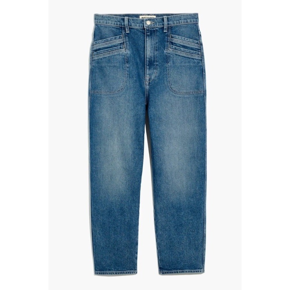 Madewell Rivet & Thread Womens Jeans High Rise Relaxed Straight Paladino 26 $198